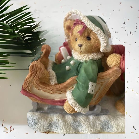 Cherished Teddies Figurine Lindsey Lyndon Winter Wonderland 141178A  1996 Boxed - Picture 2 of 7